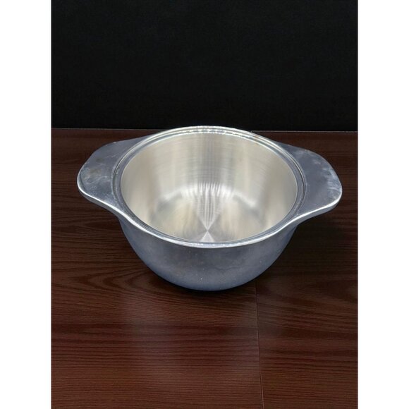 Vintage Bonjour Stainless Steel Insulated Double Wall Covered Bowl 8" - Picture 6 of 8